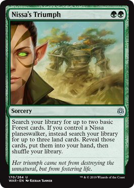 Nissa's Triumph - War of the Spark Spoiler