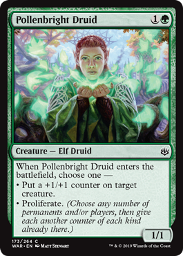 Pollenbright Druid - War of the Spark Spoiler