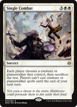 Single Combat - War of the Spark Spoiler