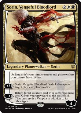 Sorin, Vengeful Bloodlord - War of the Spark Spoiler
