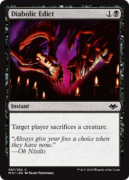 Diabolic Edict - Modern Horizons Spoiler