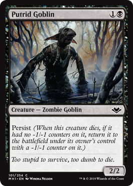 Putrid Goblin - Modern Horizons Spoiler