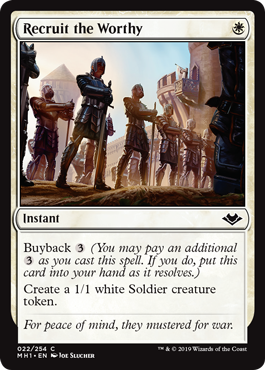 Recruit the Worthy - Modern Horizons Spoiler