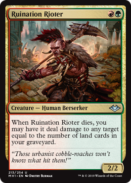 Ruination Rioter - Modern Horizons Spoiler