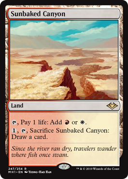 Sunbaked Canyon - Modern Horizons Spoiler
