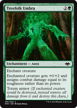 Treefolk Umbra - Modern Horizons Spoiler