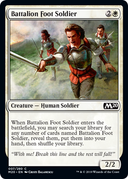 Battalion Foot Soldier - Core Set 2020 Spoiler