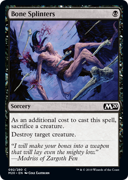 Bone Splinters - Core Set 2020 Spoiler