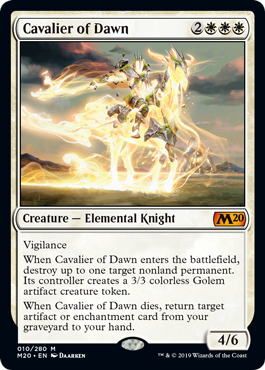 Cavalier of Dawn - Core Set 2020 Spoiler