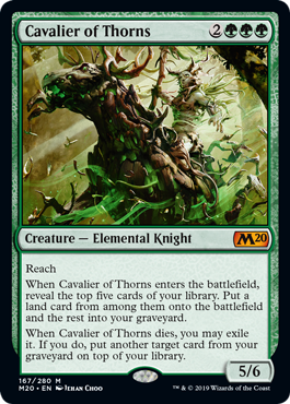 Cavalier of Thorns - Core Set 2020 Spoiler