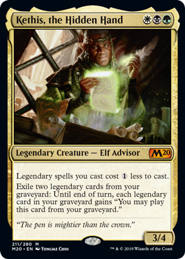 Kethis, the Hidden Hand - Core Set 2020 Spoiler