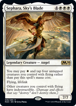 Sephara, Sky's Blade - Core Set 2020 Spoiler