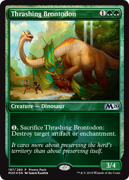 Thrashing Brontodon (Promo) - Core 2020 Spoiler