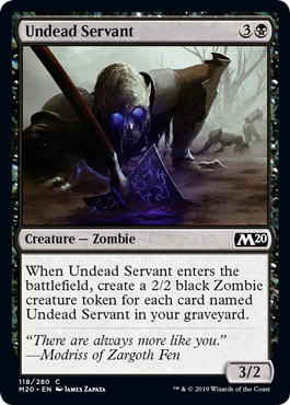 Undead Servant - Core Set 2020 Spoiler