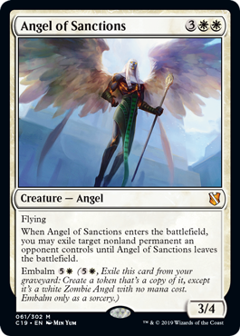 Angel of Sanctions - Commander 2019 Spoiler