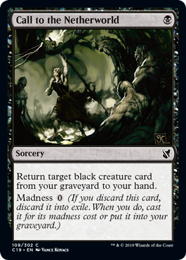 Call to the Netherworld - Commander 2019 Spoiler