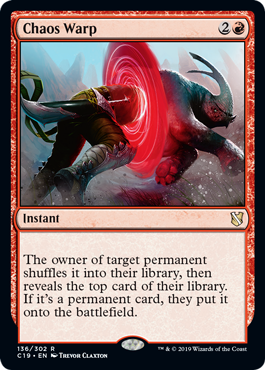 Chaos Warp - Commander 2019 Spoiler