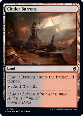 Cinder Barrens - Commander 2019 Spoiler