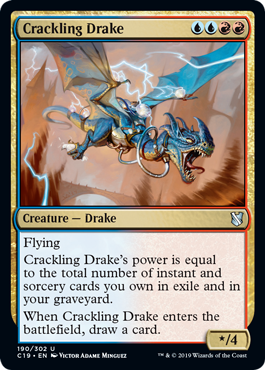 Crackling Drake - Commander 2019 Spoiler