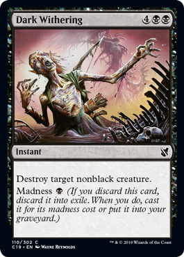 Dark Withering - Commander 2019 Spoiler