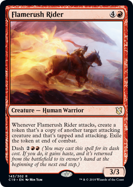 Flamerush Rider - Commander 2019 Spoiler