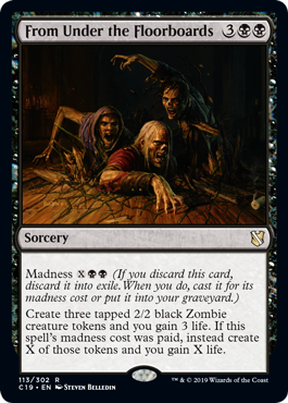 From Under the Floorboards - Commander 2019 Spoiler