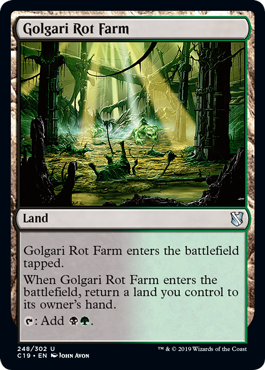 Golgari Rot Farm - Commander 2019 Spoiler