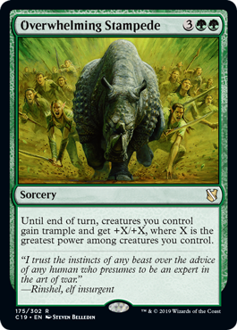 Overwhelming Stampede - Commander 2019 Spoiler