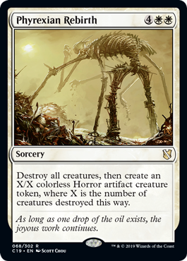 Phyrexian Rebirth - Commander 2019 Spoiler