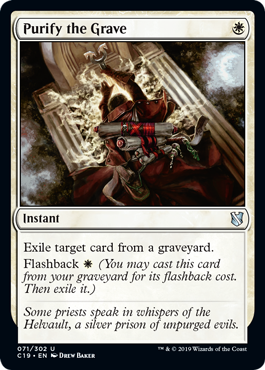 Purify the Grave - Commander 2019 Spoiler