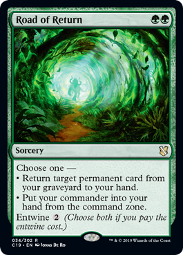 Road of Return - Commander 2019 Spoiler