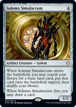 Solemn Simulacrum - Commander 2019 Spoiler