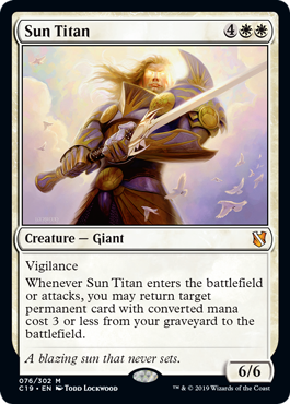 Sun Titan - Commander 2019 Spoiler