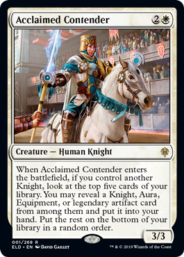 Acclaimed Contender - Throne of Eldraine Spoiler