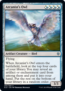 Arcanist's Owl - Throne of Eldraine Spoiler