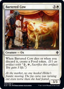 Bartered Cow - Throne of Eldraine Spoiler