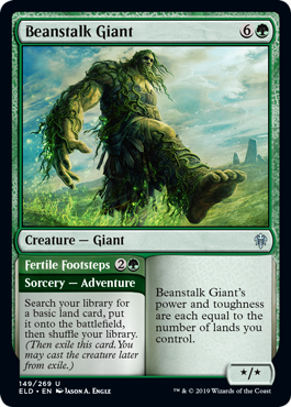 Beanstalk Giant - Throne of Eldraine Spoiler