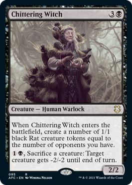 Chittering Witch - Adventures in the Forgotten Realms Commander Spoiler