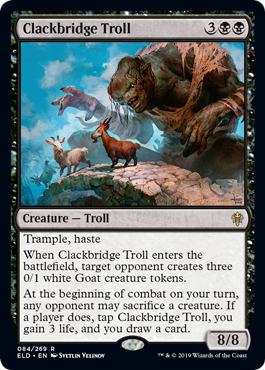 Clackbridge Troll - Throne of Eldraine Spoiler