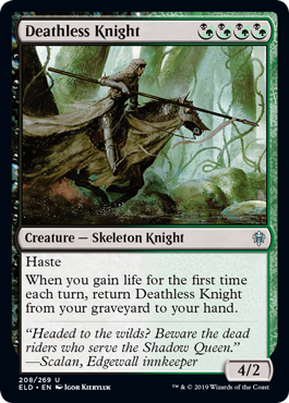 Deathless Knight - Throne of Eldraine Spoiler