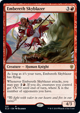 Embereth Skyblazer - Throne of Eldraine Spoiler