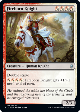 Fireborn Knight - Throne of Eldraine Spoiler