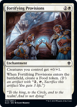 Fortifying Provisions - Throne of Eldraine Spoiler