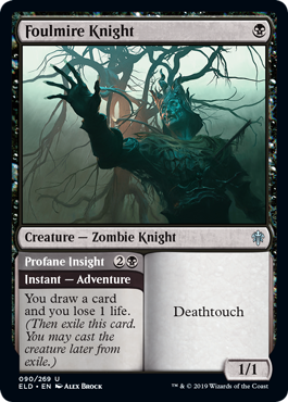 Foulmire Knight - Throne of Eldraine Spoiler