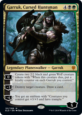 Garruk, Cursed Huntsman - Throne of Eldraine Spoiler