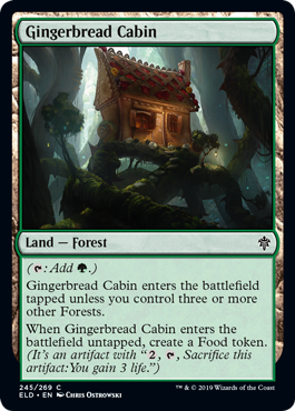 Gingerbread Cabin - Throne of Eldraine Spoiler