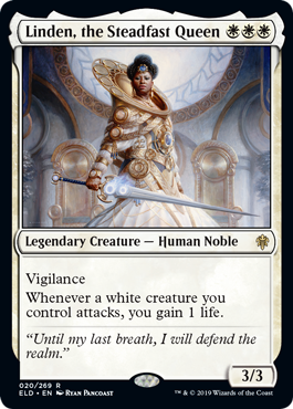 Linden, the Steadfast Queen - Throne of Eldraine Spoiler