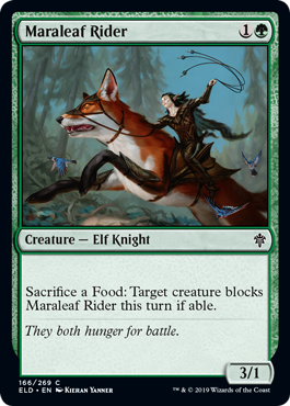 Maraleaf Rider - Throne of Eldraine Spoiler