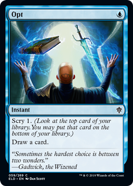 Opt - Throne of Eldraine Spoiler