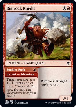 Rimrock Knight - Throne of Eldraine Spoiler